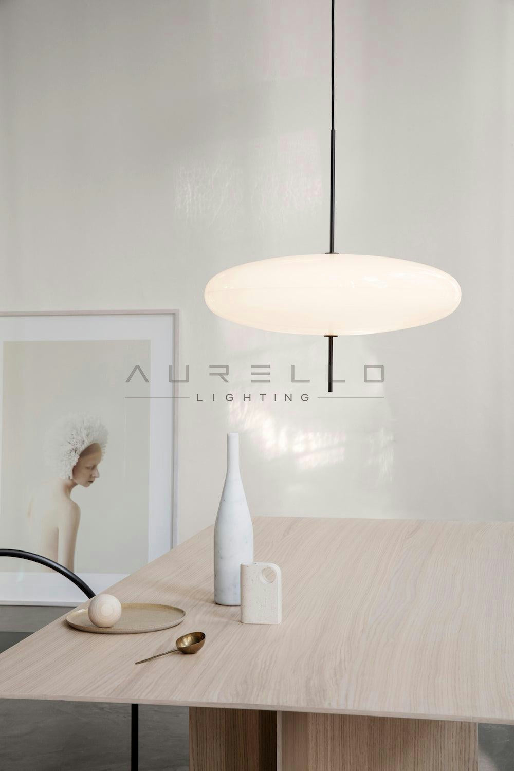 Opal Disc Suspension Lamp