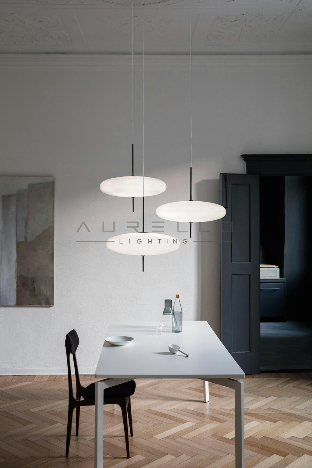 Opal Disc Suspension Lamp