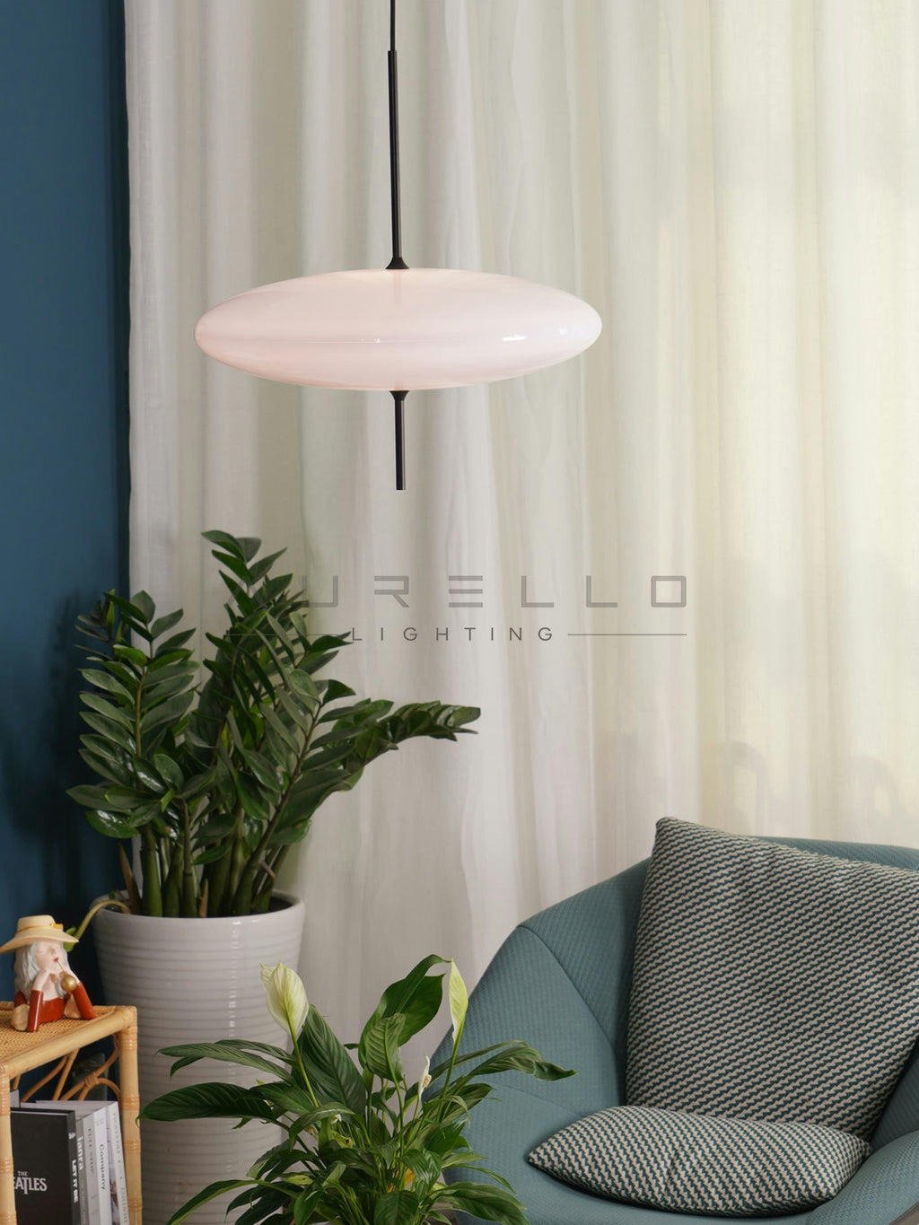 Opal Disc Suspension Lamp
