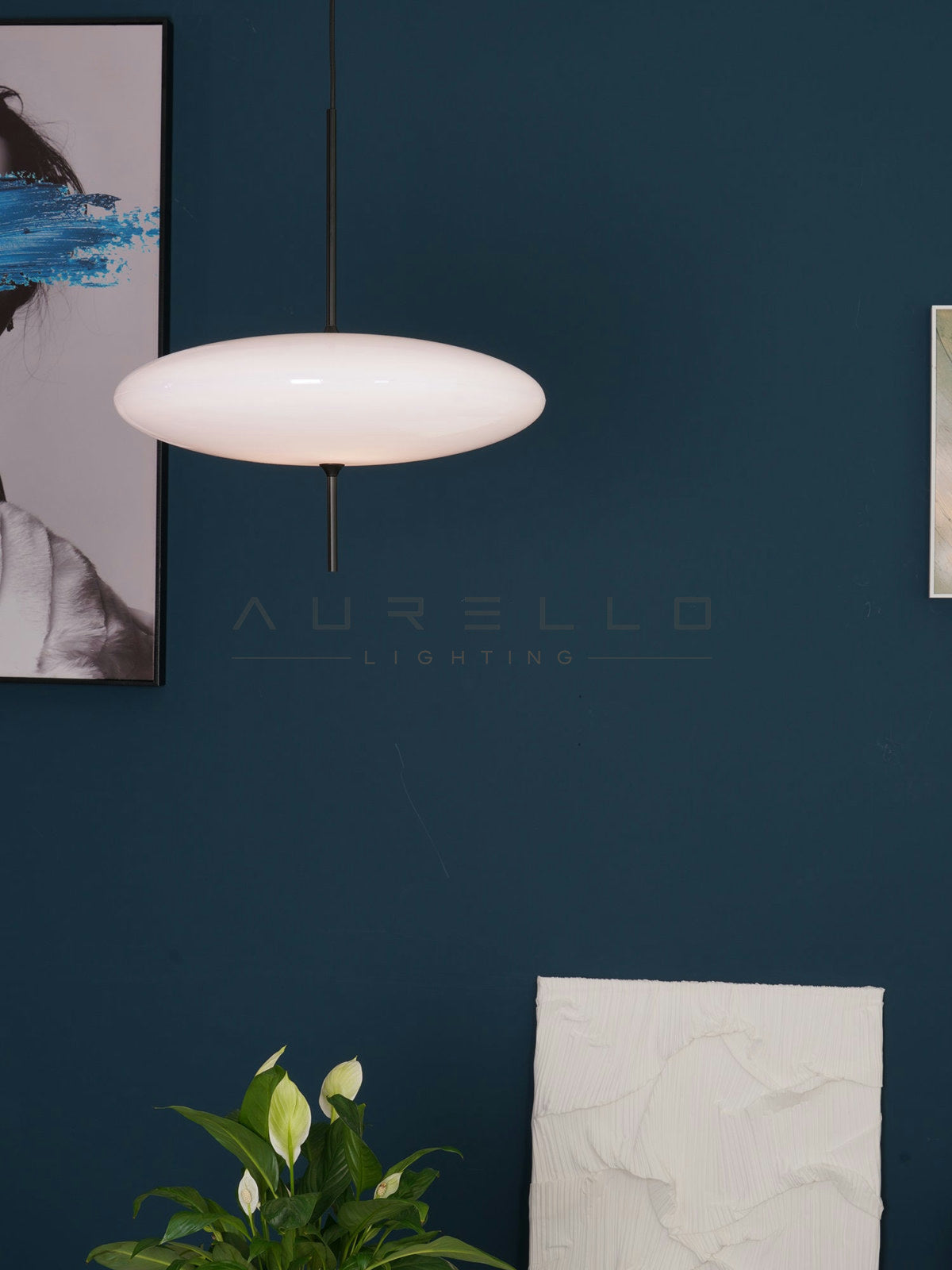 Opal Disc Suspension Lamp
