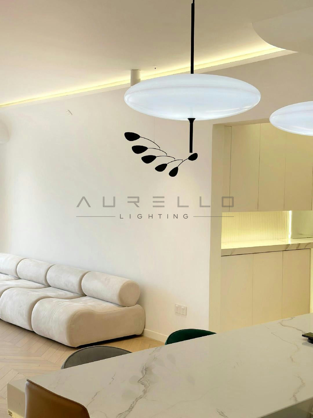 Opal Disc Suspension Lamp