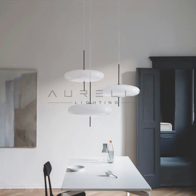 Opal Disc Suspension Lamp