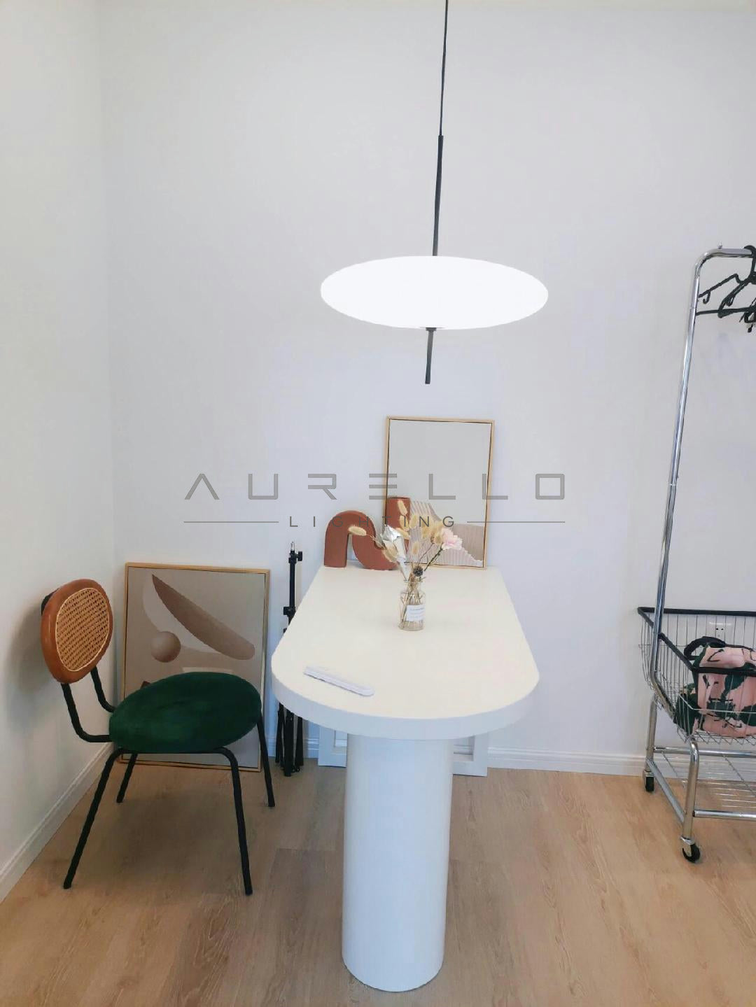 Opal Disc Suspension Lamp