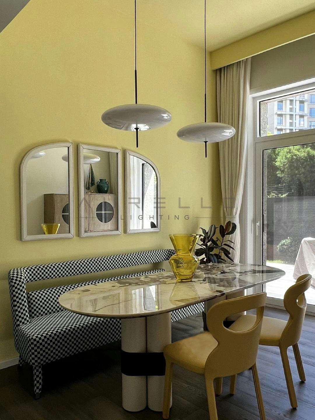 Opal Disc Suspension Lamp