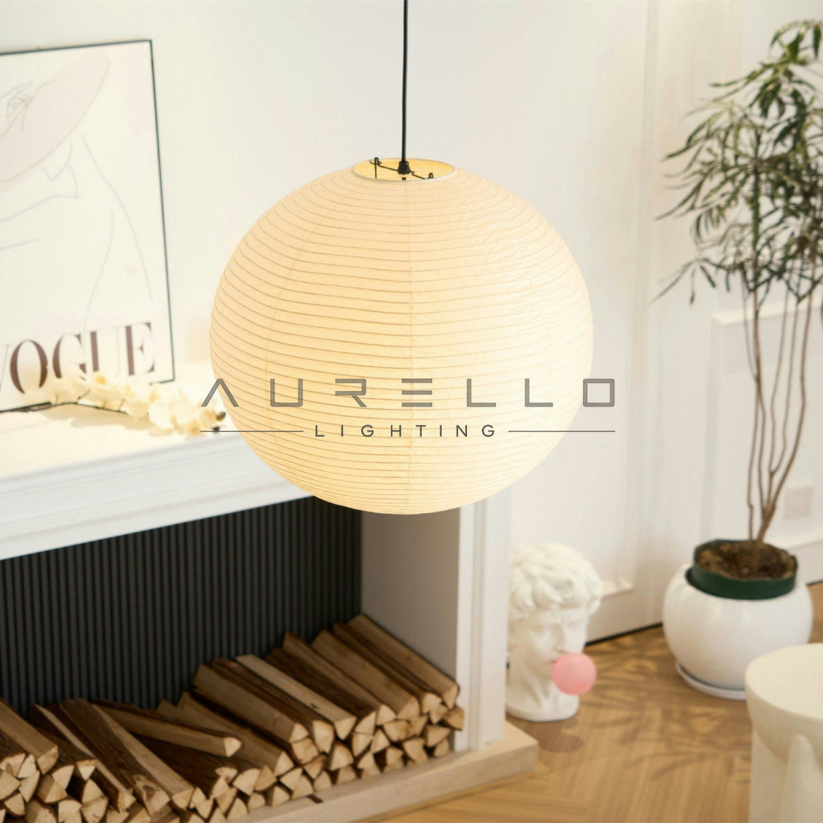 Washi Paper A Pendant Lamp