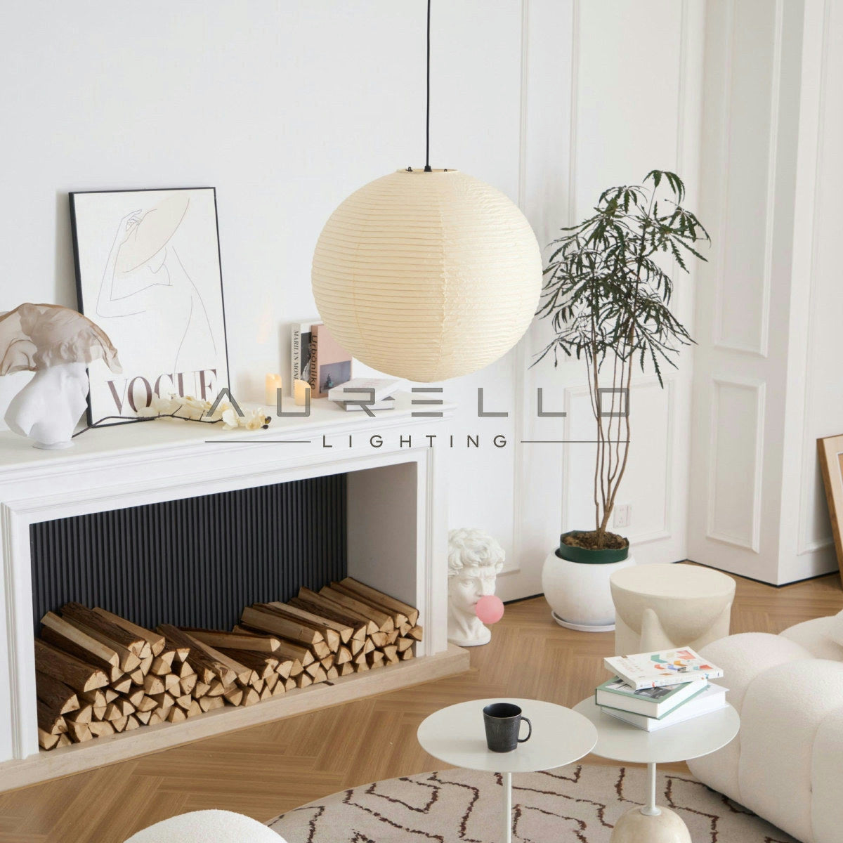 Washi Paper A Pendant Lamp