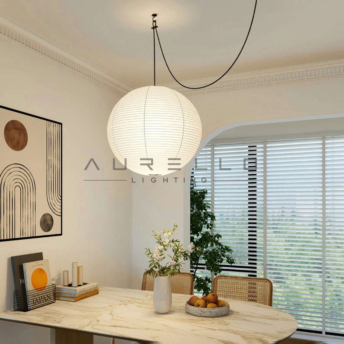 Washi Paper A Pendant Lamp