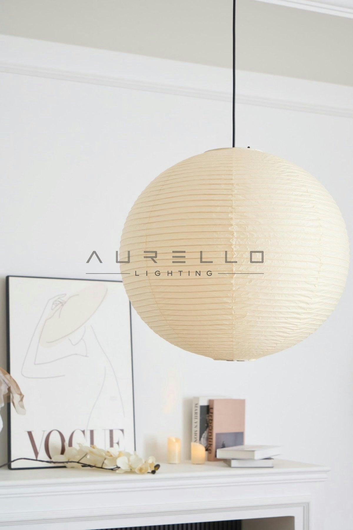 Washi Paper A Pendant Lamp