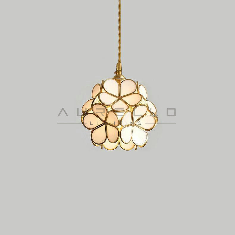 Glass Petal Pendant Light