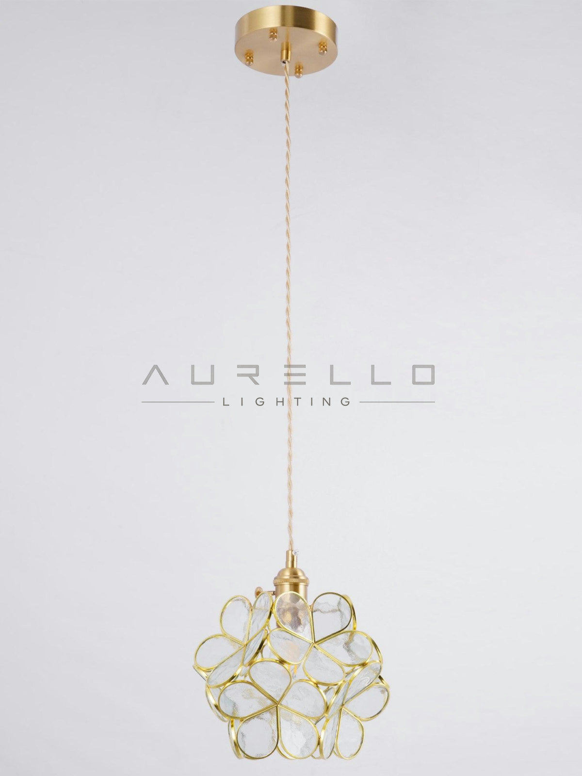 Glass Petal Pendant Light
