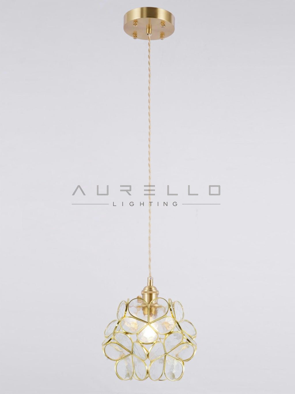 Glass Petal Pendant Light