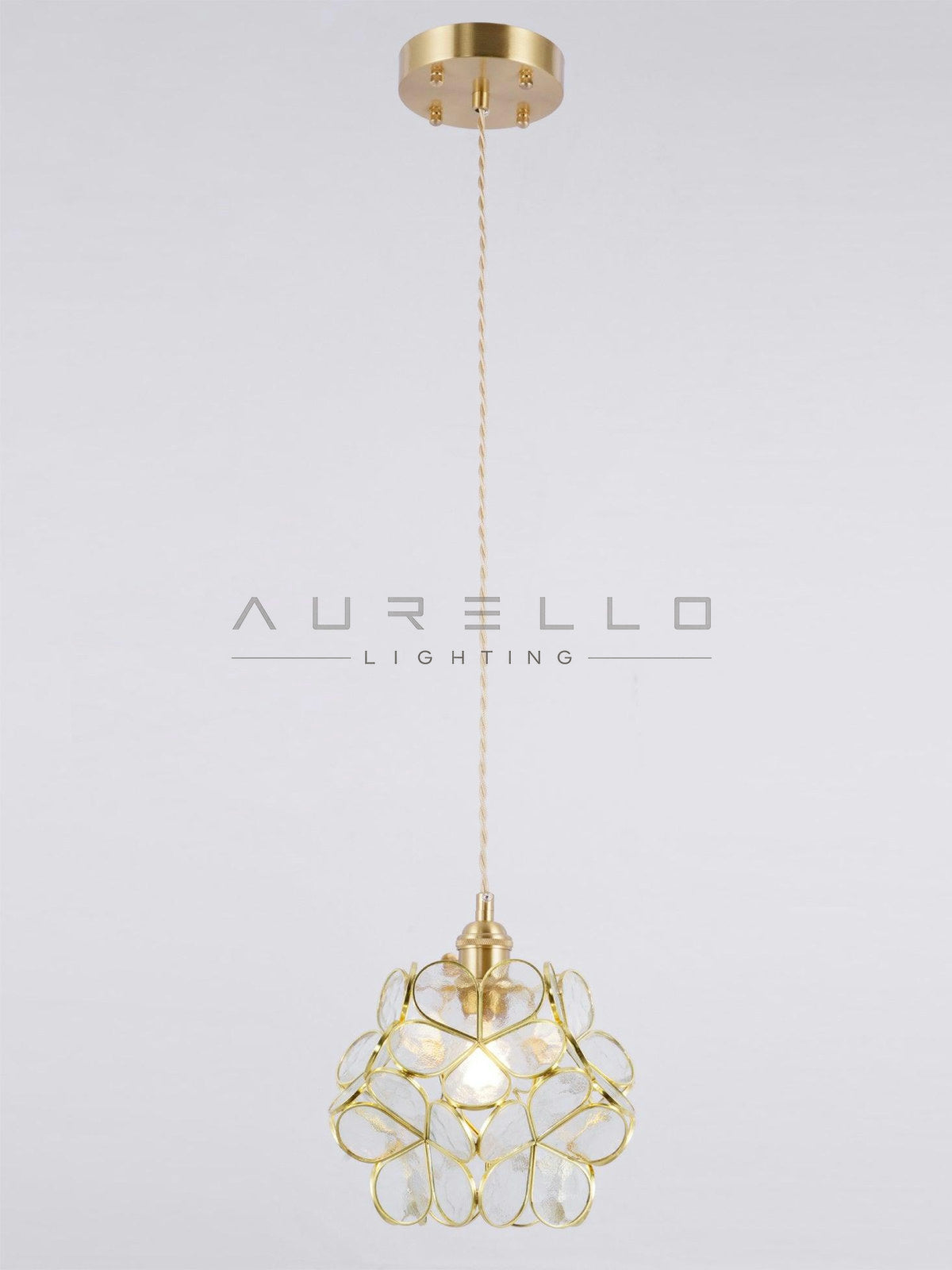 Glass Petal Pendant Light
