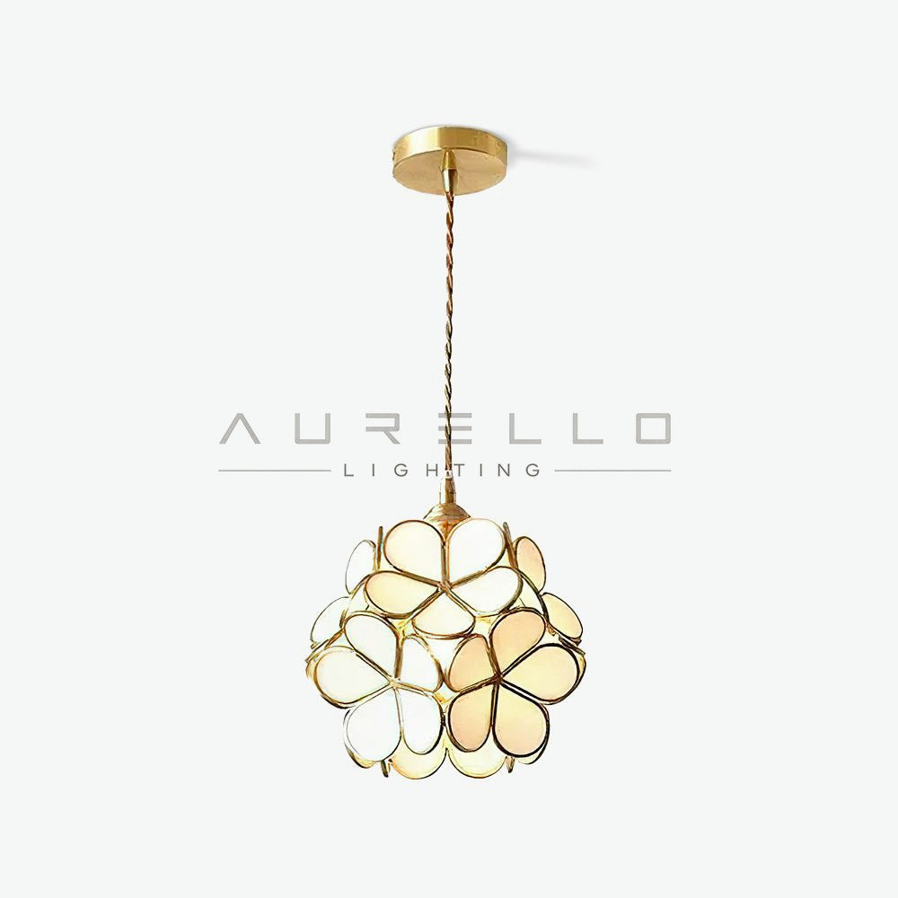 Glass Petal Pendant Light