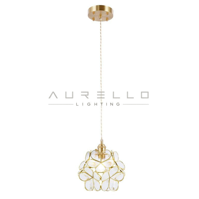 Glass Petal Pendant Light