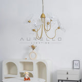 Lotus Leaf Glass Chandelier