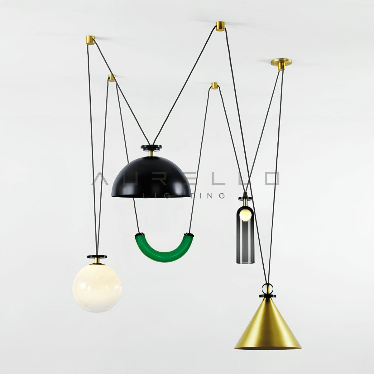 Geometric Shape Art Modern Chandelier