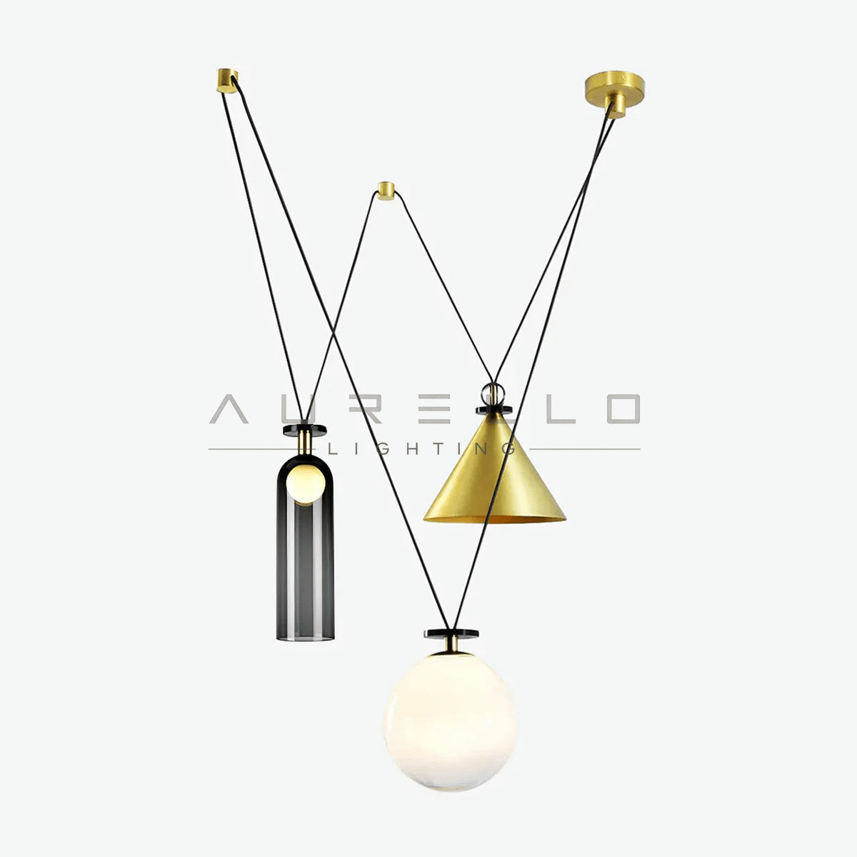 Geometric Shape Art Modern Chandelier