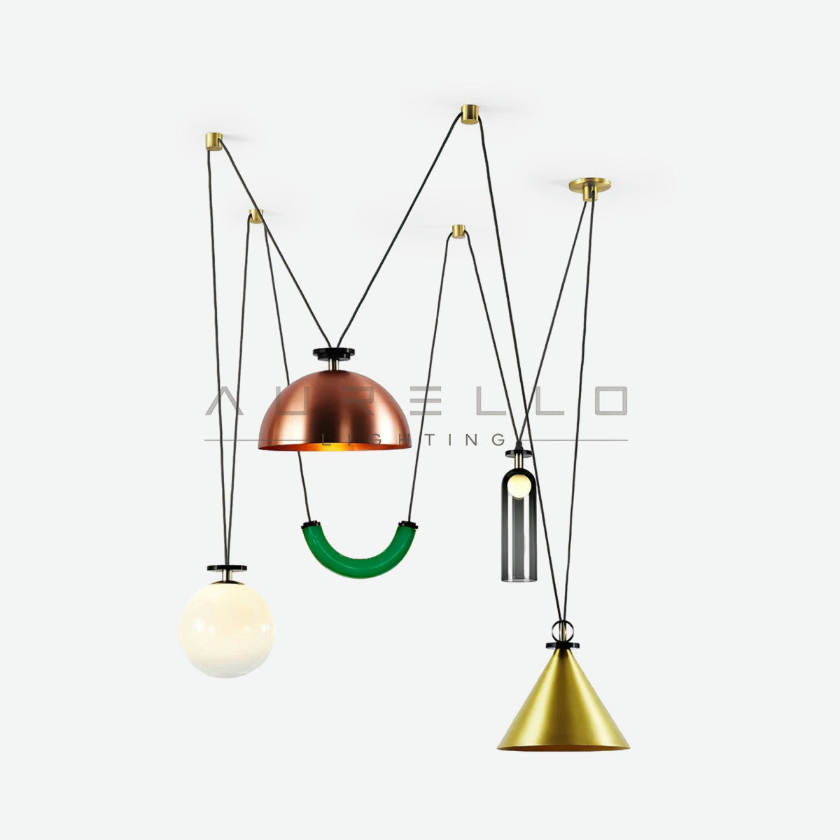 Geometric Shape Art Modern Chandelier