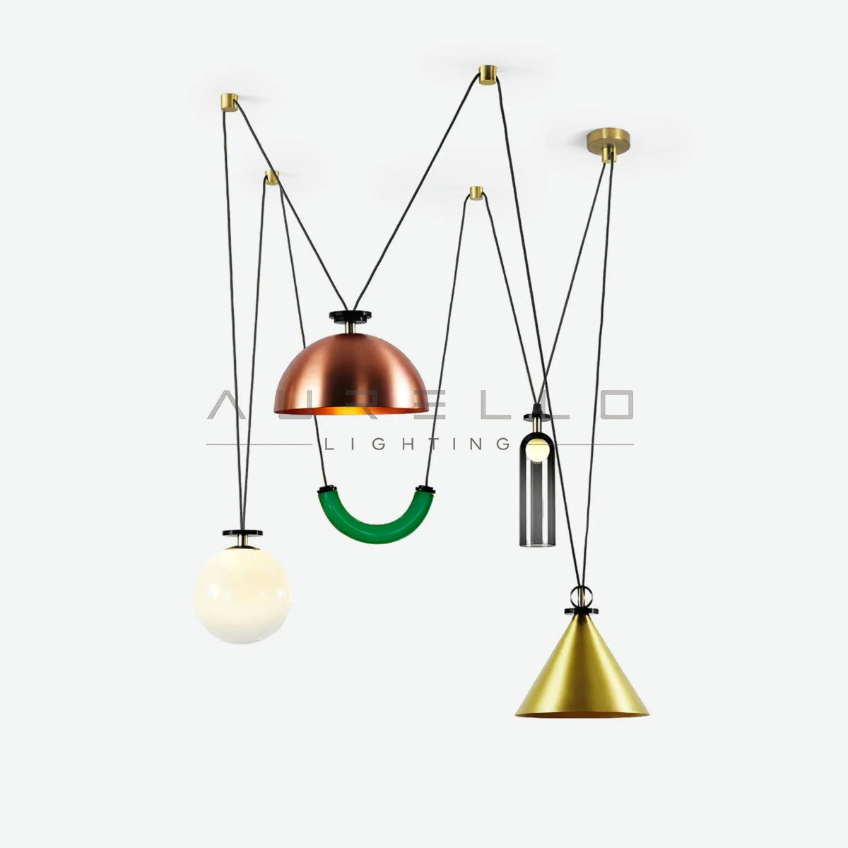 Geometric Shape Art Modern Chandelier
