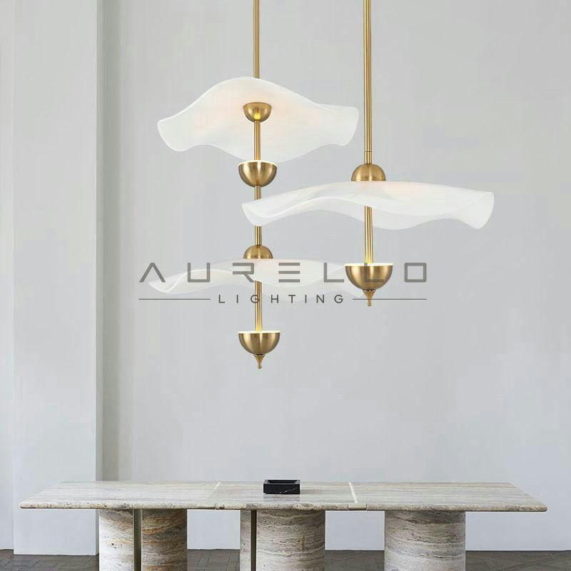 Envolee Double Biscuit Pendant Light