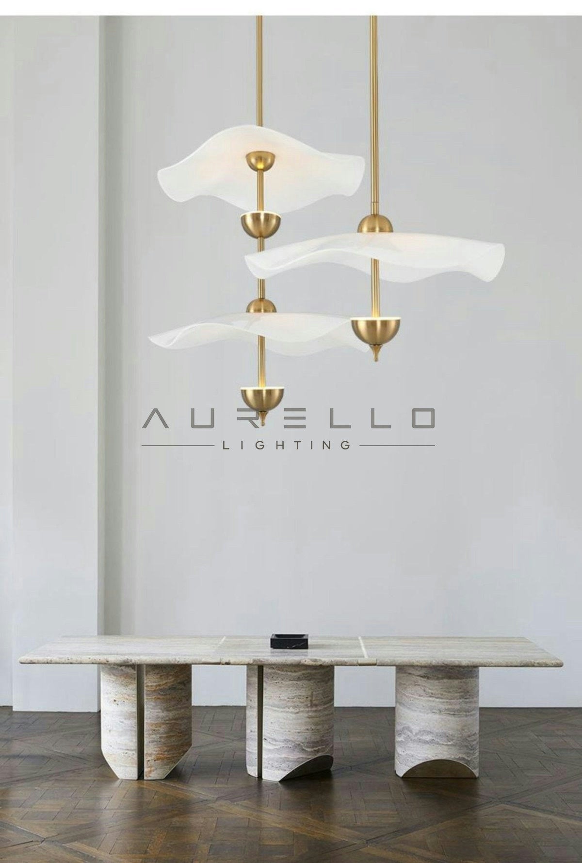 Envolee Double Biscuit Pendant Light