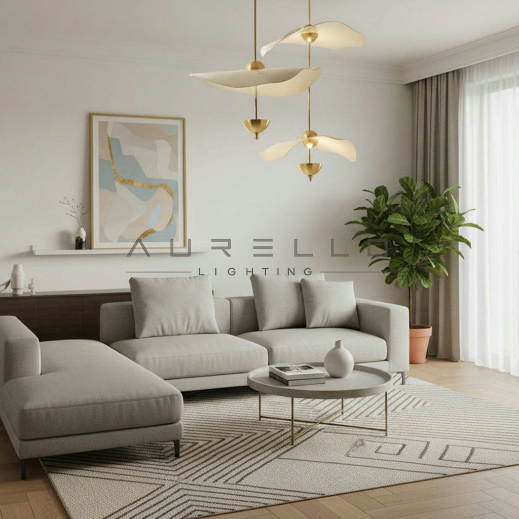 Envolee Double Biscuit Pendant Light