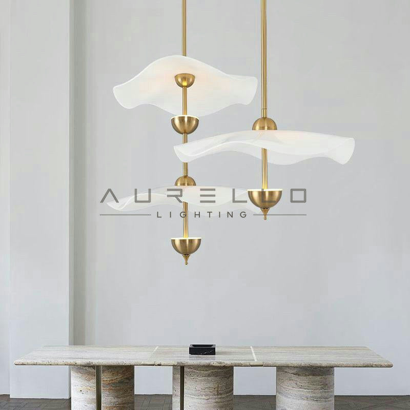 Envolee Double Biscuit Pendant Light