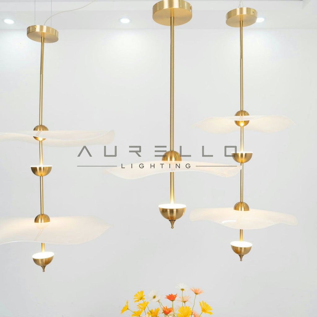Envolee Double Biscuit Pendant Light