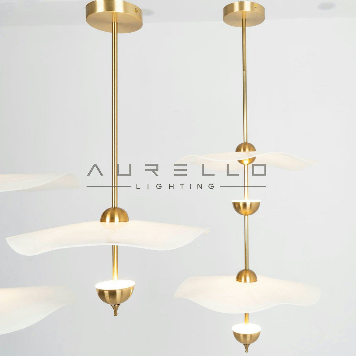 Envolee Double Biscuit Pendant Light