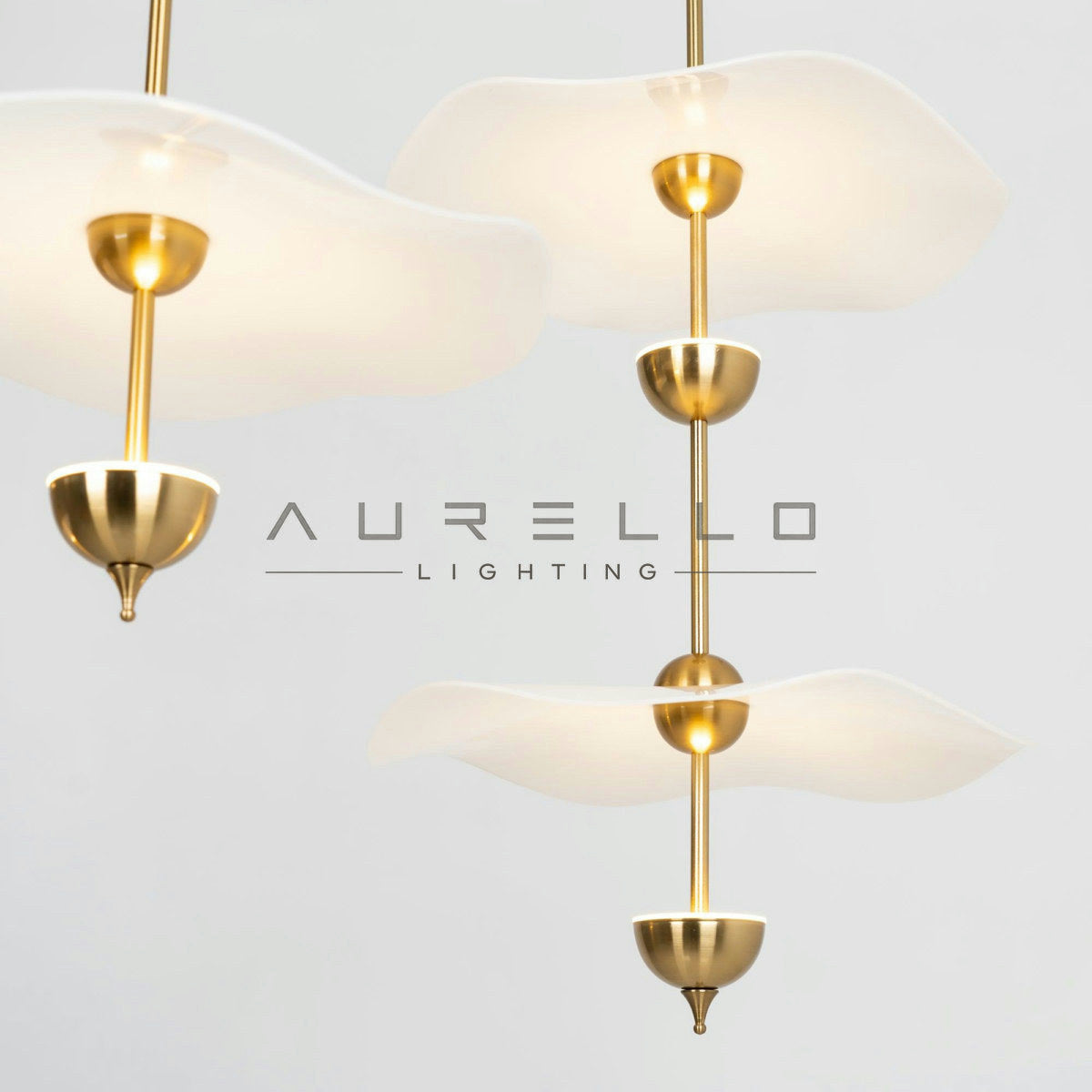 Envolee Double Biscuit Pendant Light