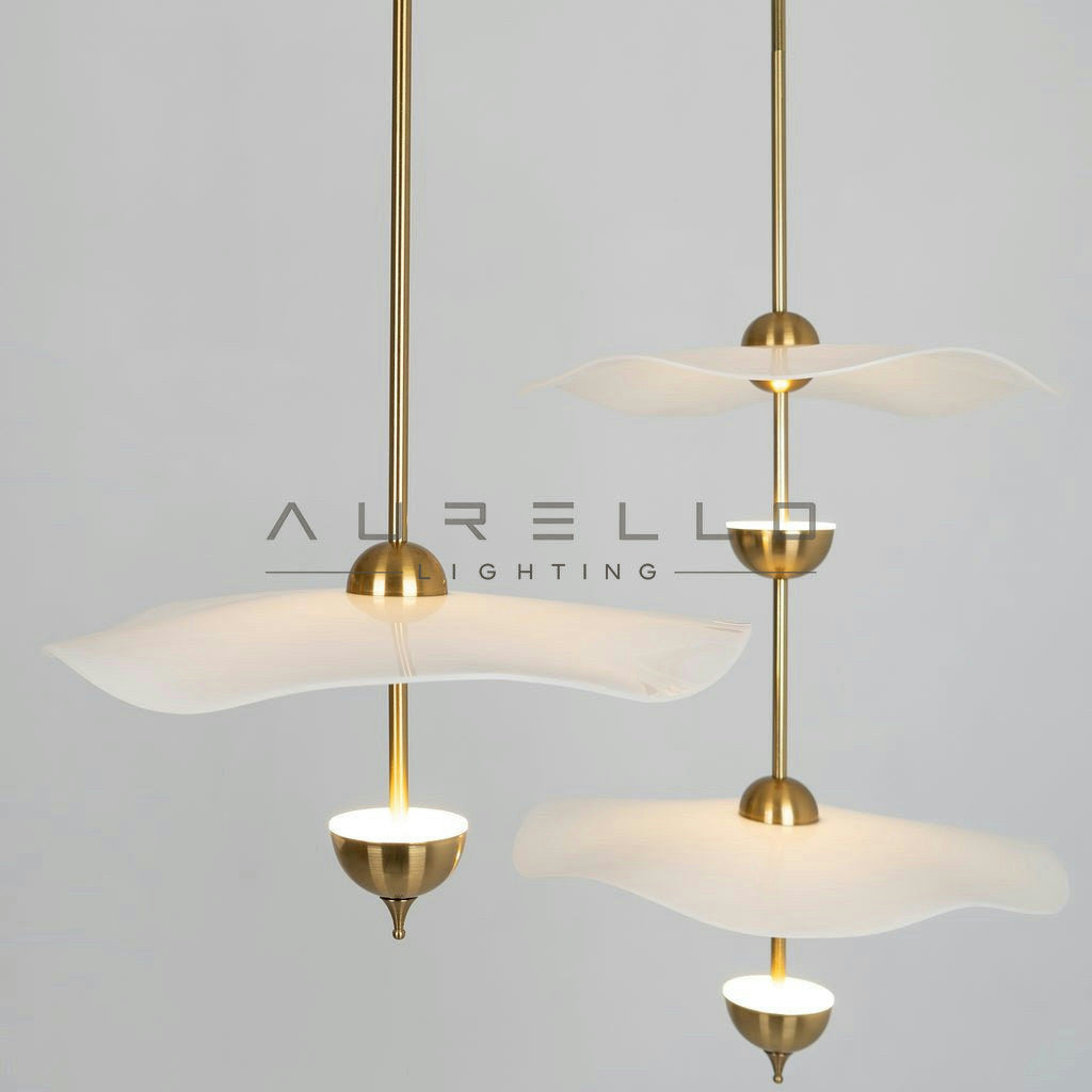 Envolee Double Biscuit Pendant Light