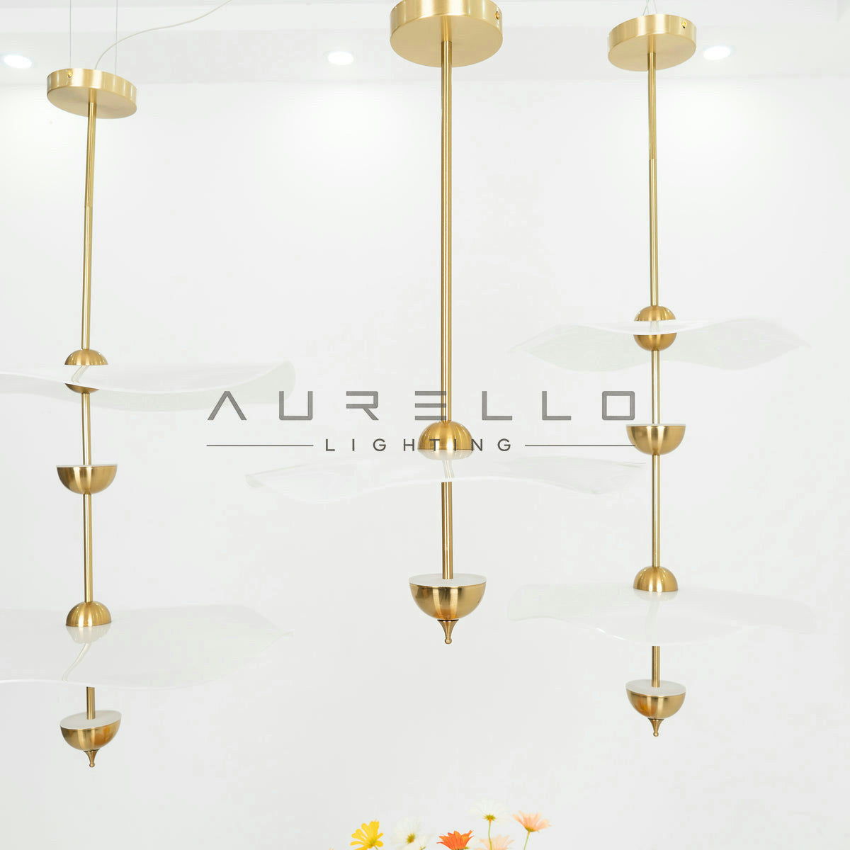 Envolee Double Biscuit Pendant Light