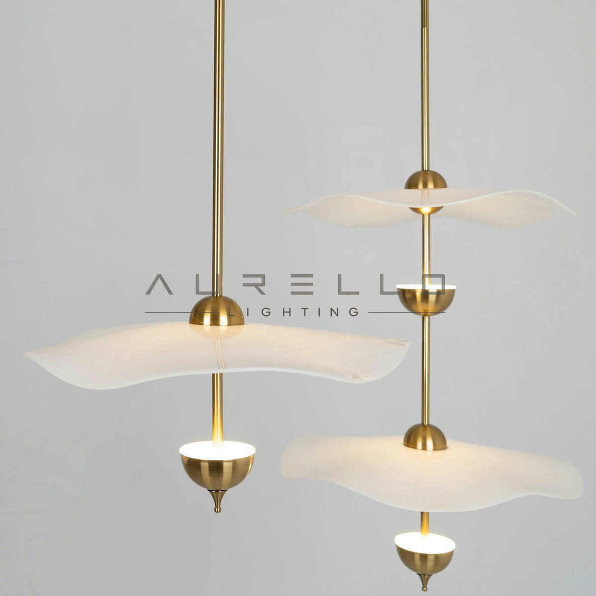 Envolee Double Biscuit Pendant Light
