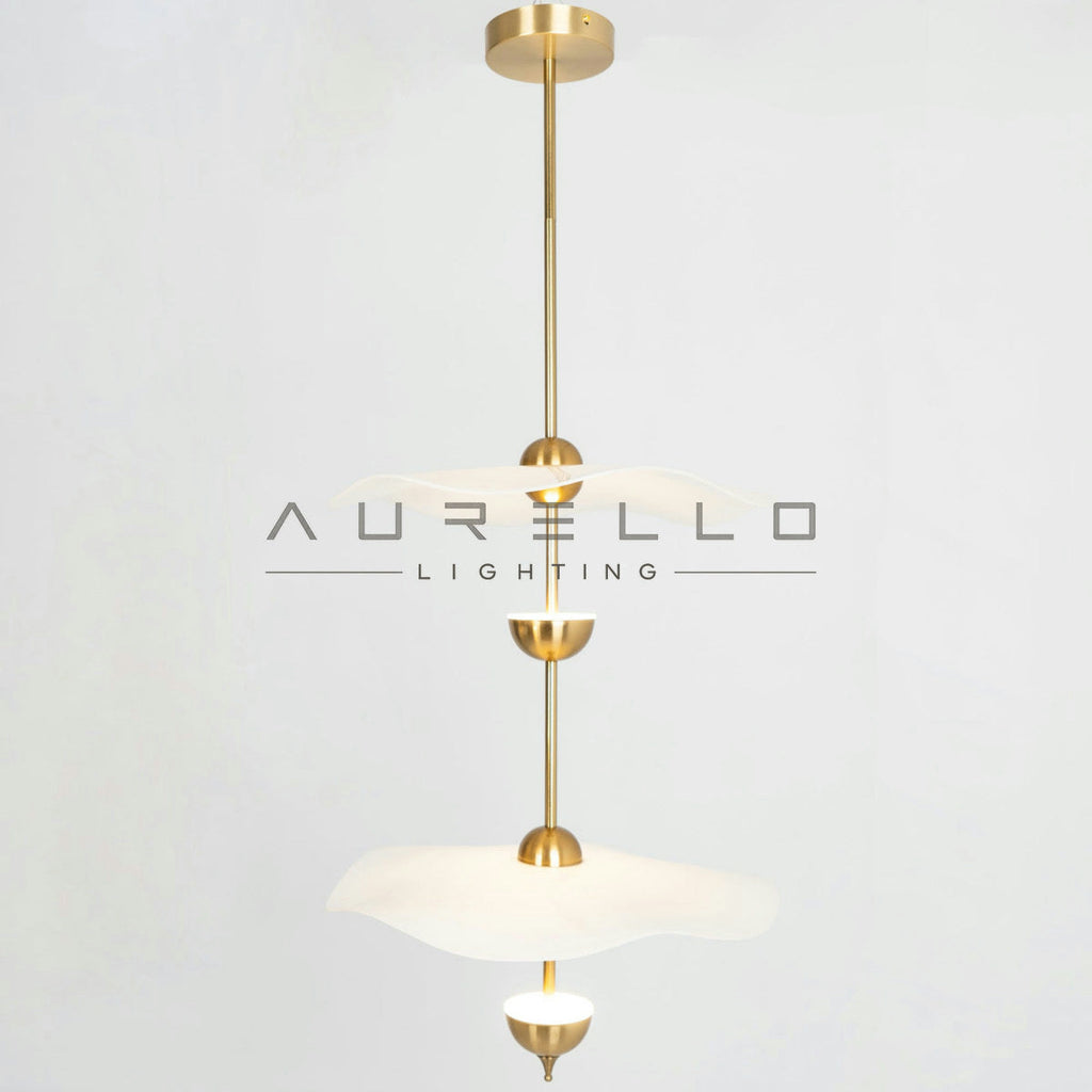 Envolee Double Biscuit Pendant Light