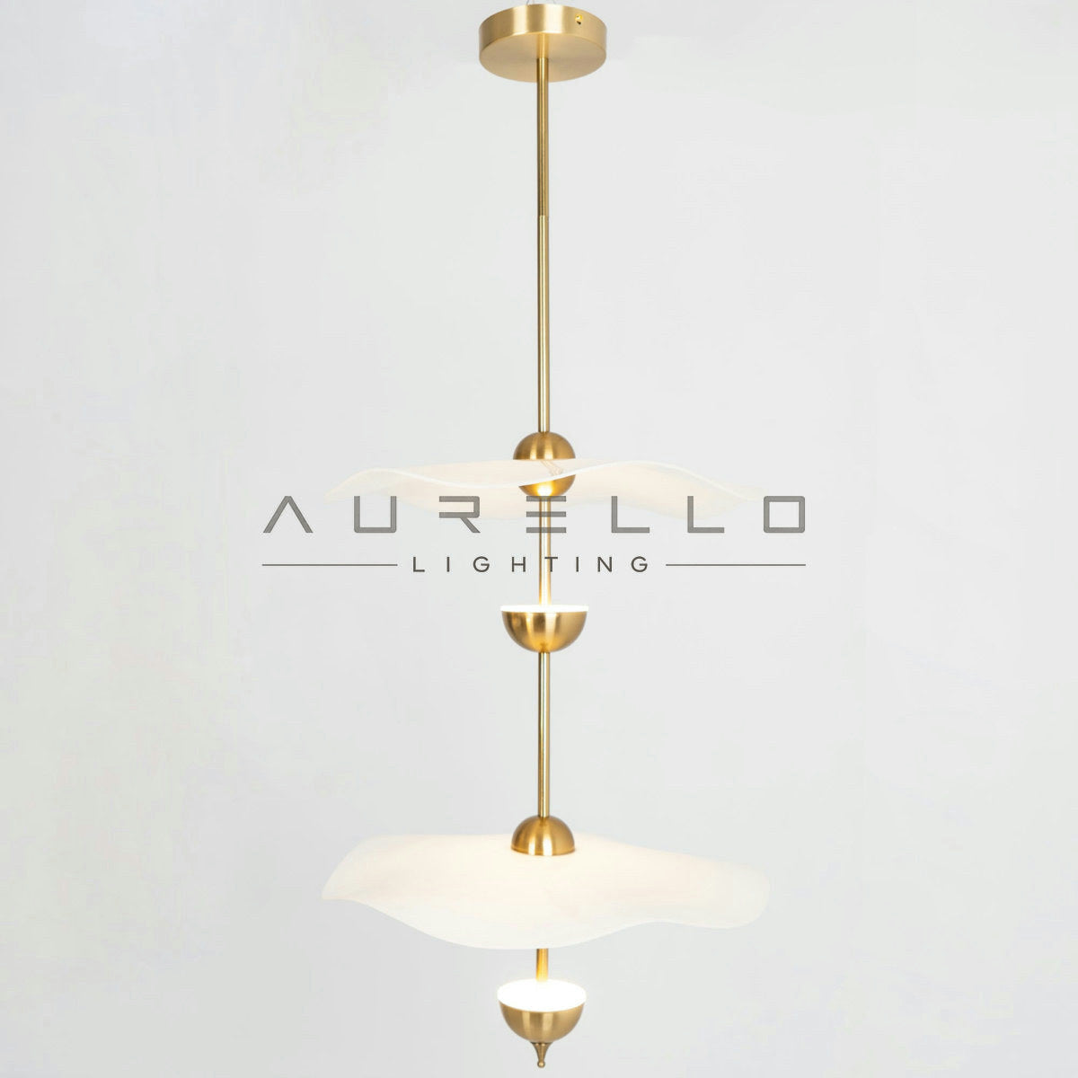 Envolee Double Biscuit Pendant Light