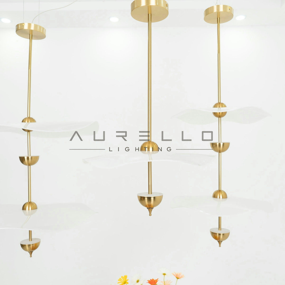 Envolee Double Biscuit Pendant Light
