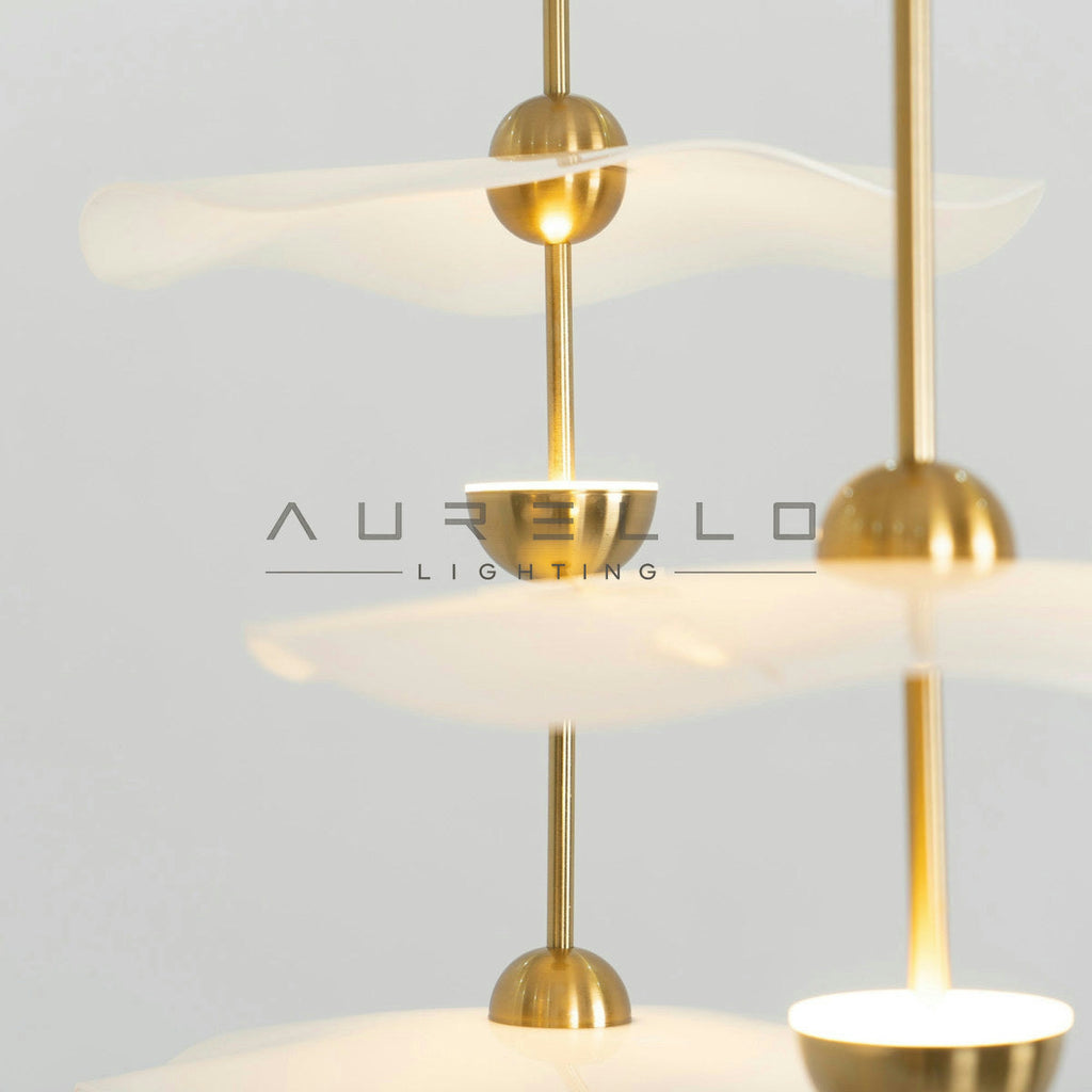 Envolee Double Biscuit Pendant Light