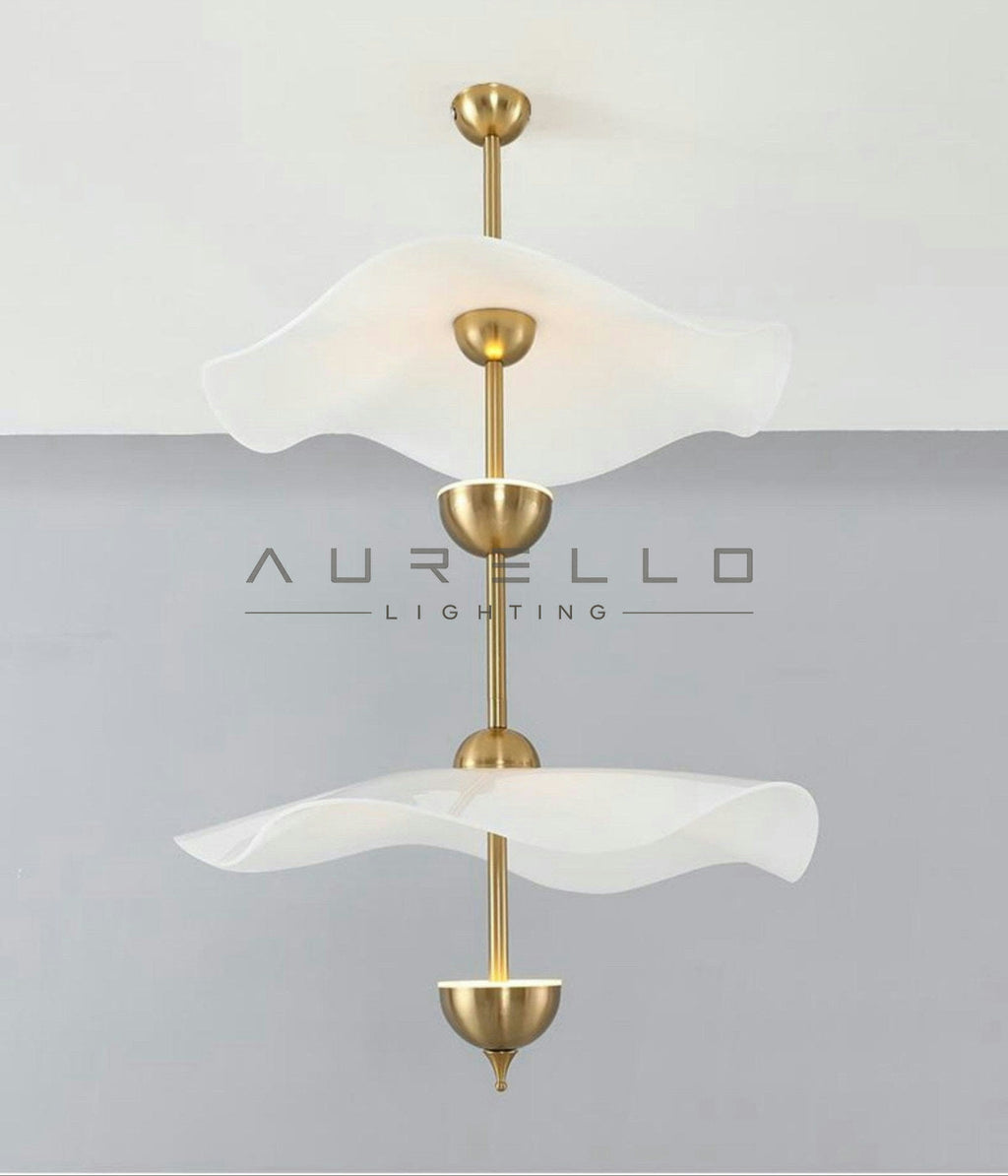 Envolee Double Biscuit Pendant Light