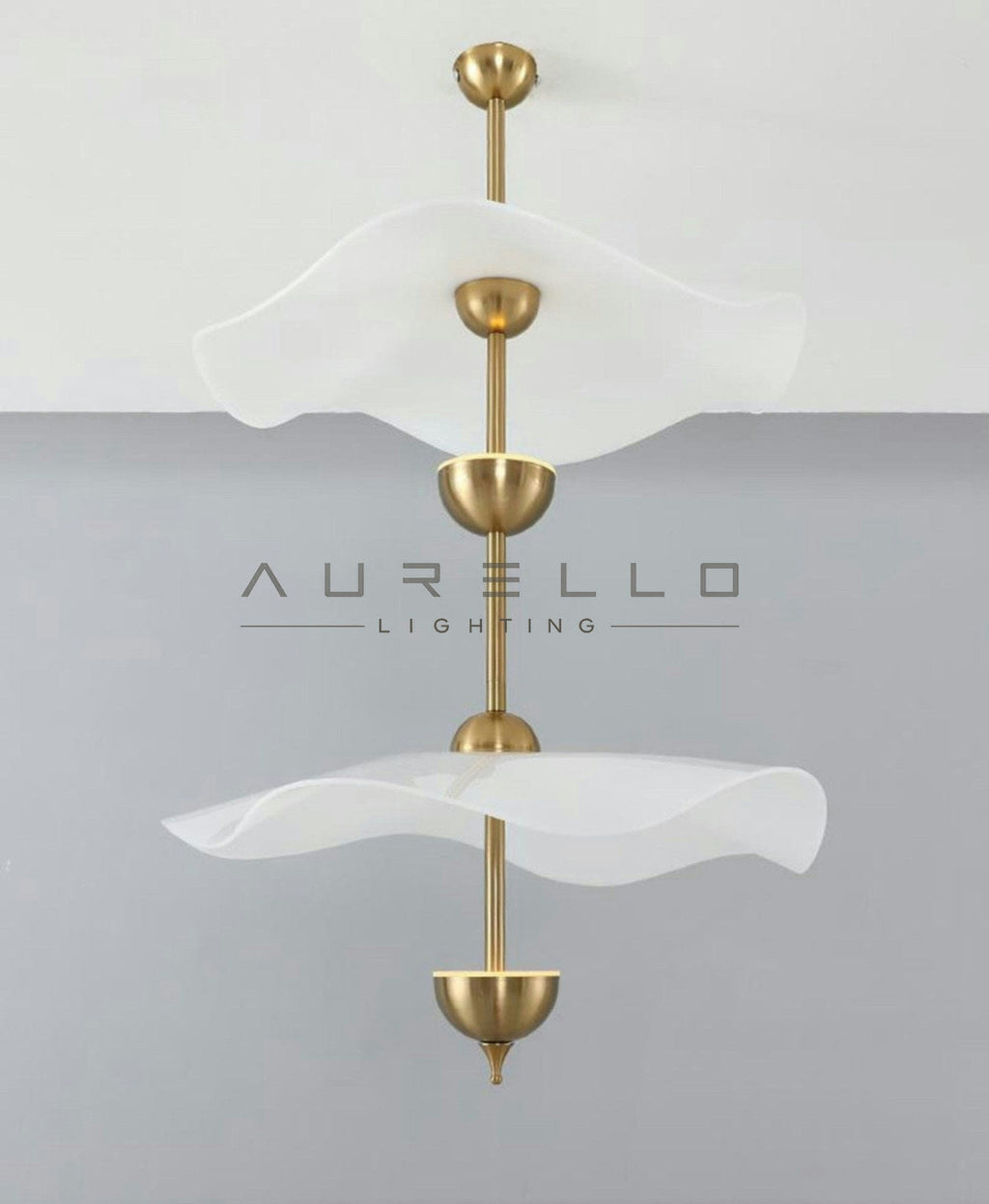 Envolee Double Biscuit Pendant Light