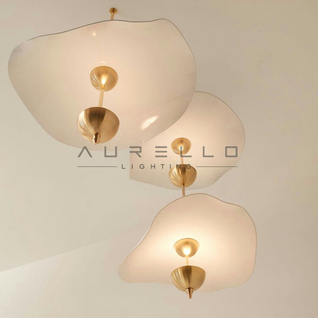Envolee Double Biscuit Pendant Light