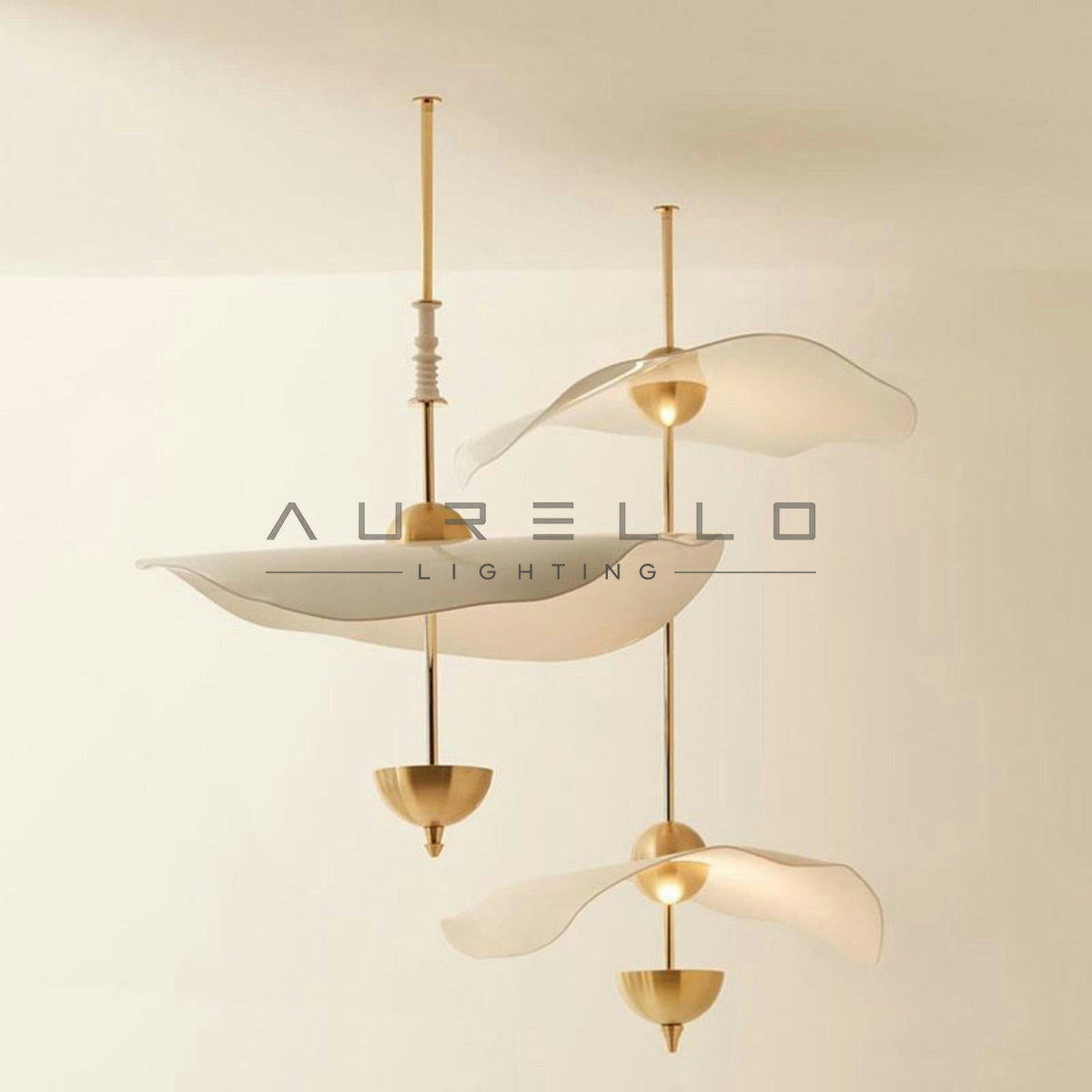 Envolee Double Biscuit Pendant Light